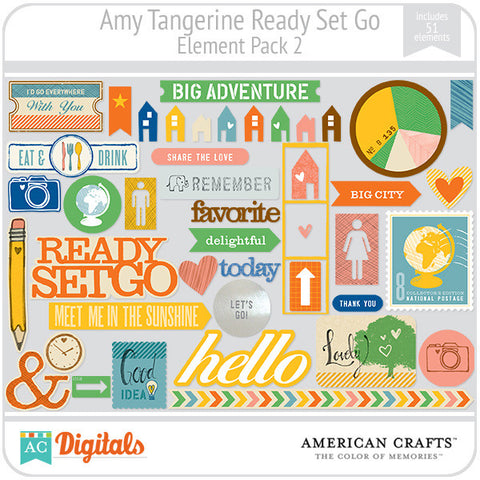 Amy Tangerine Ready, Set, Go Element Pack #2