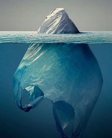 plastic bag iceberg