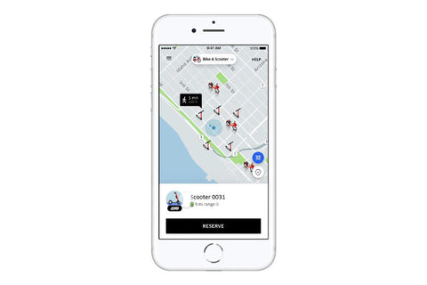 uber scooter app