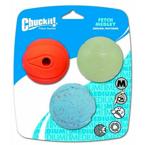 chuckit fetch medley of balls