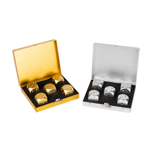 Brushed Stainless Dice Set - Wicked+