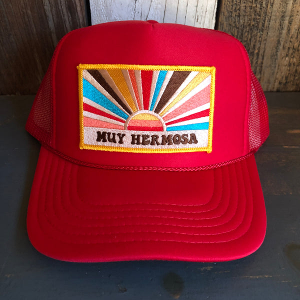 Hermosa Beach TUBULAR High Crown Trucker Hat - Purple