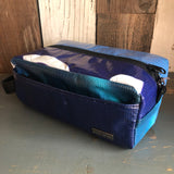 Munich Toiletry Bag - Dopp Kit (Blue/Yellow/Turquoise/White)