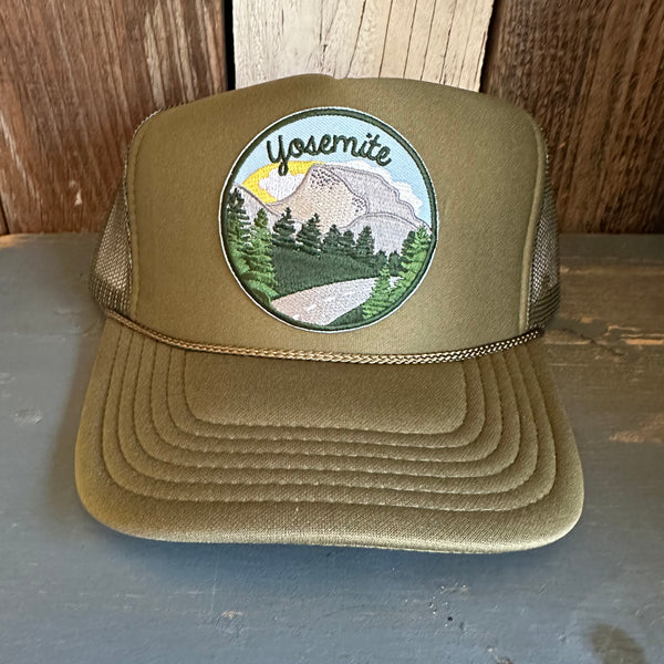 YOSEMITE NATIONAL PARK EST. 1890 Premium Cork Trucker Hat - (Grey