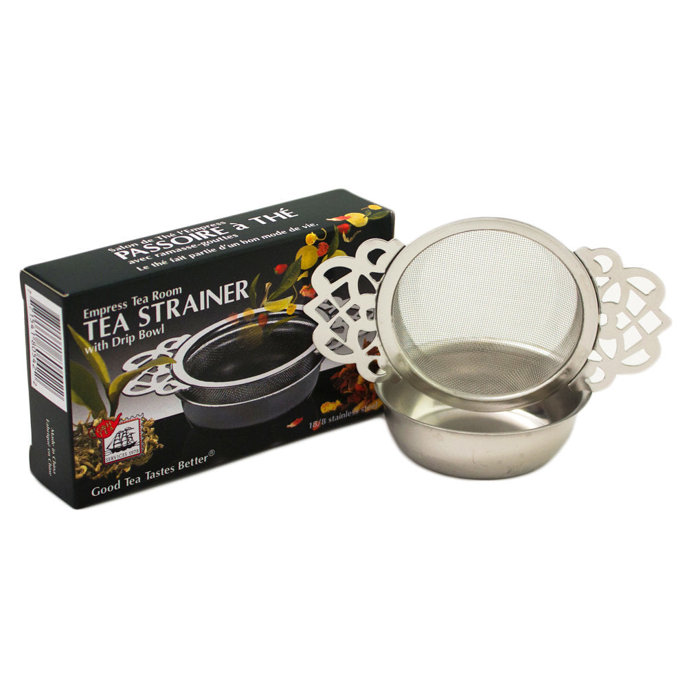 Empress Tea Room Tea Strainer 2 piece for Loose Tea