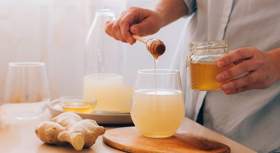 A Honey and Ginger Drink