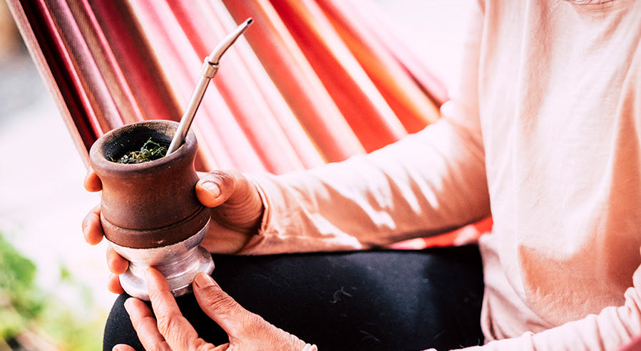 A Person Drinking Yerba Mate
