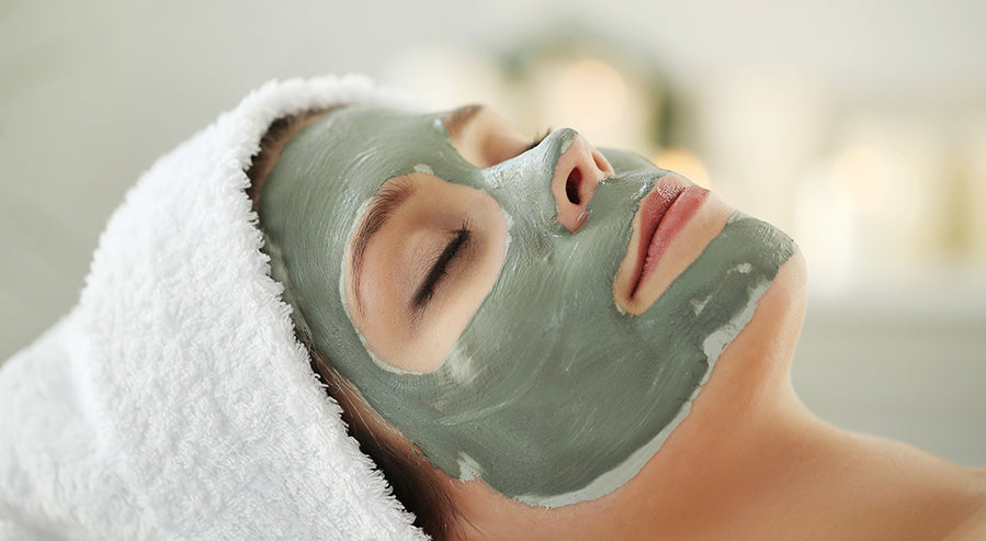 A Person Using a Spirulina Face Mask