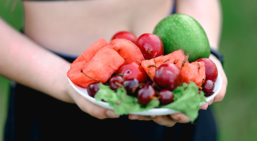 A Plate of Raw Fruits