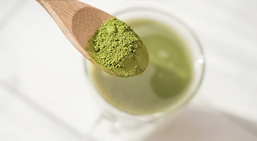 A Spoonful of Matcha Powder