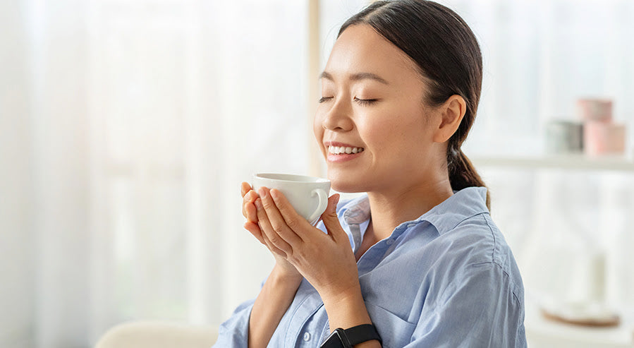 A Woman Drinking Tea
