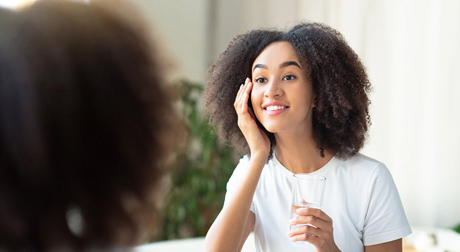 A Woman Maintaining Their Skin Health