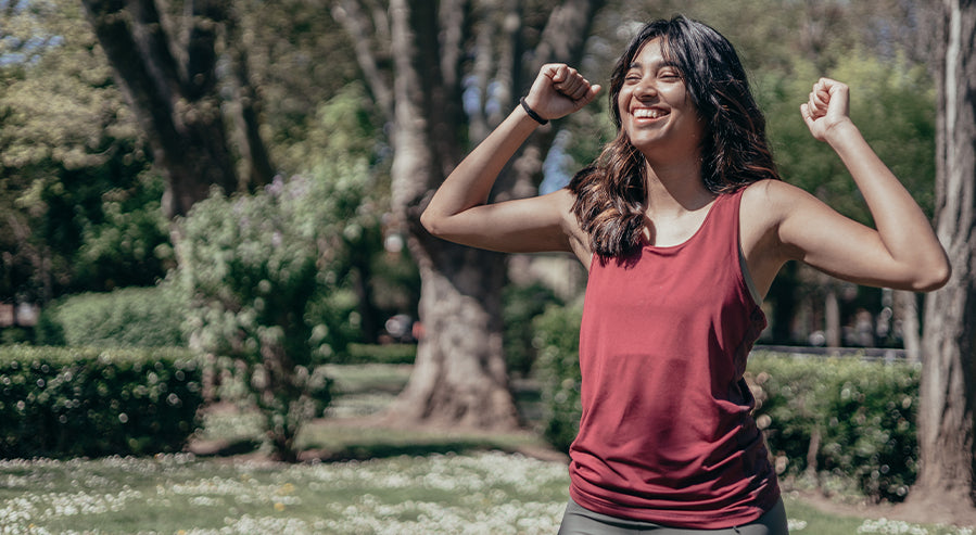 A Woman With Increased Energy Levels