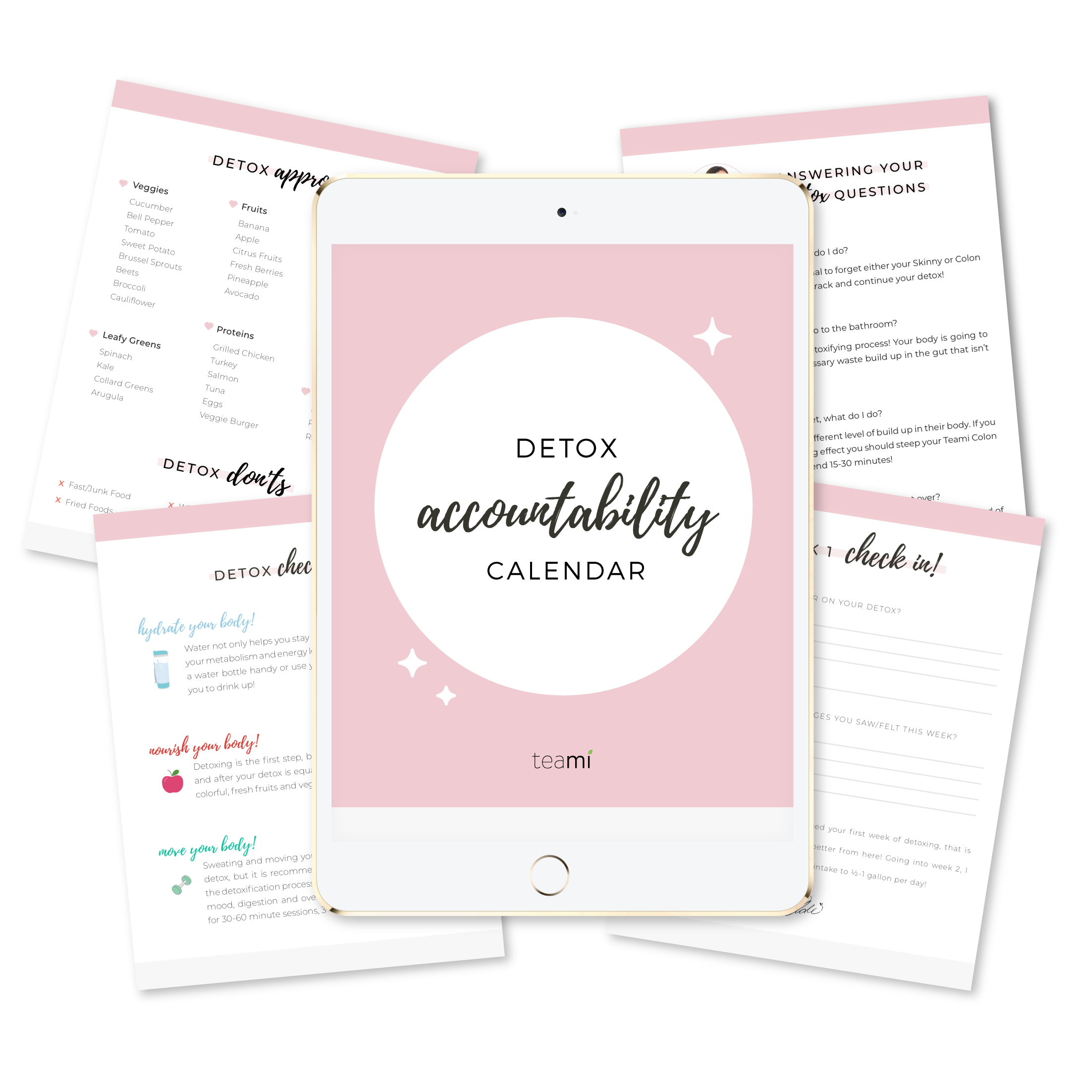 Detox Accountability Calendar