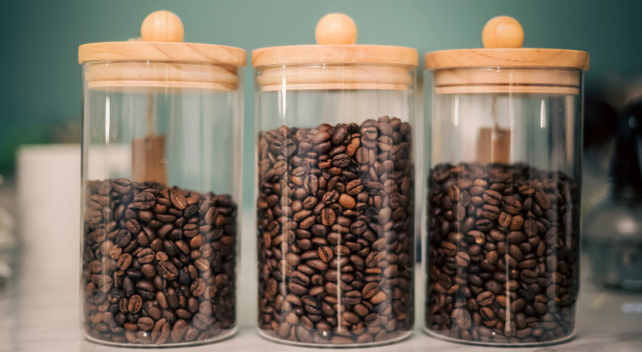 Stored Coffee Beans