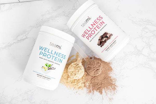 Teami Organic Plant-Based Wellness Protein Smooth Vanilla & Rich Chocolate