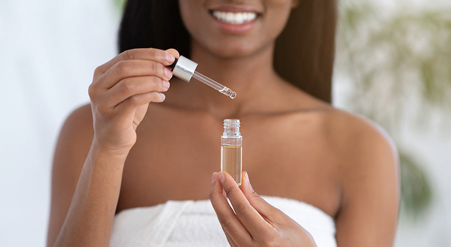 Woman Using Hyaluronic Acid