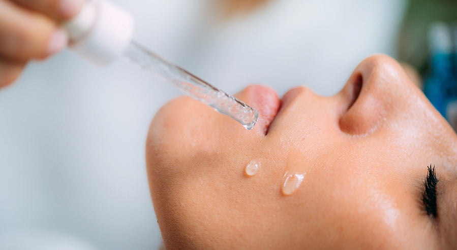 Woman Using Hyaluronic Acid