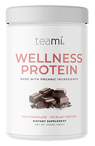 Teami Blends Organic Plant-Based Wellness Protein, Rich Chocolate