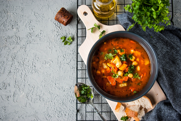 Simple Sweet Potato Lentil Soup