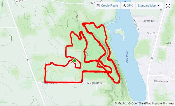 Big Hill Bonk Strava Map