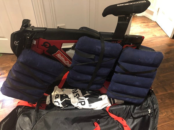 Quintana Roo bike packed to fly in Scicon bag
