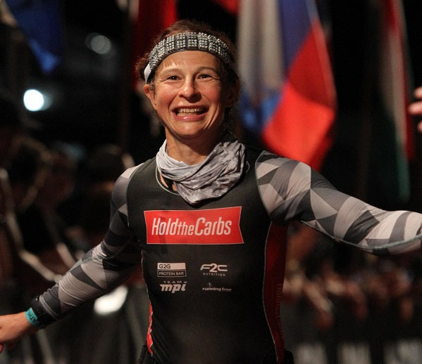 Viktoria Brown Ironman Hawaii finish line 2022