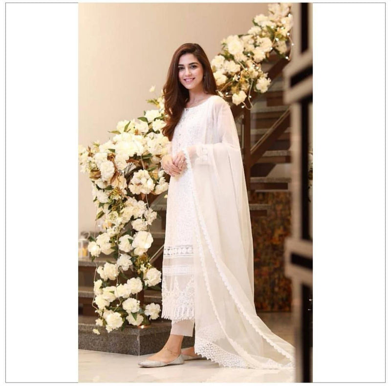 beautiful white salwar suit