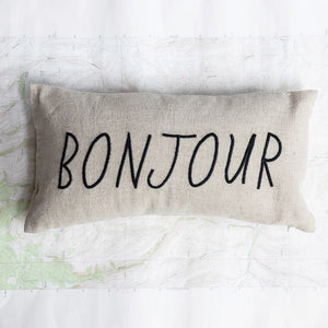 Bonjour Pillow - Clever Girl - Bonjour Sign