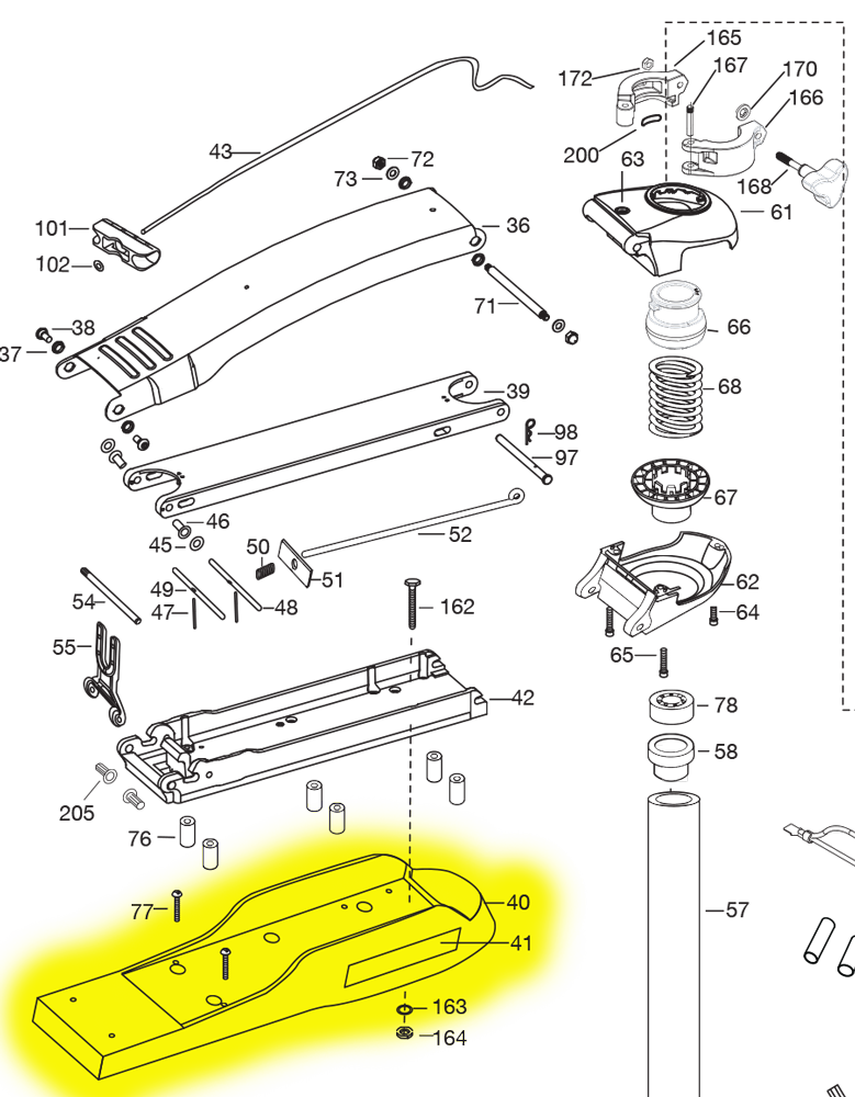 minn-kota-motor-rest-assembly-lng-fw-2263918-northland-marine