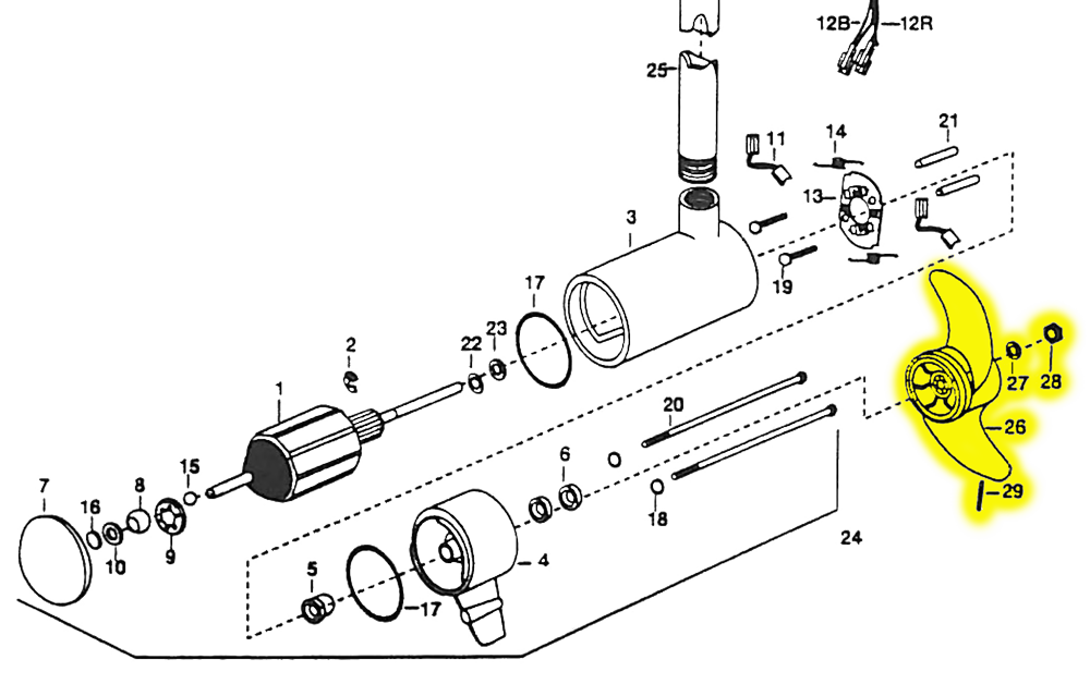 Minn Kota Weedless Wedge Prop 2331120 | Northland Marine minn kota bow mount wiring diagram 