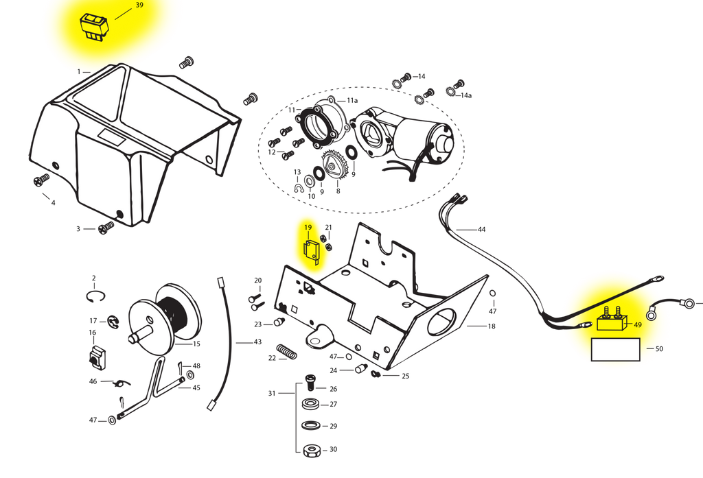 Minn Kota Deck Hand Switch Kit 15-35 | Northland Marine minn kota wiring kits 