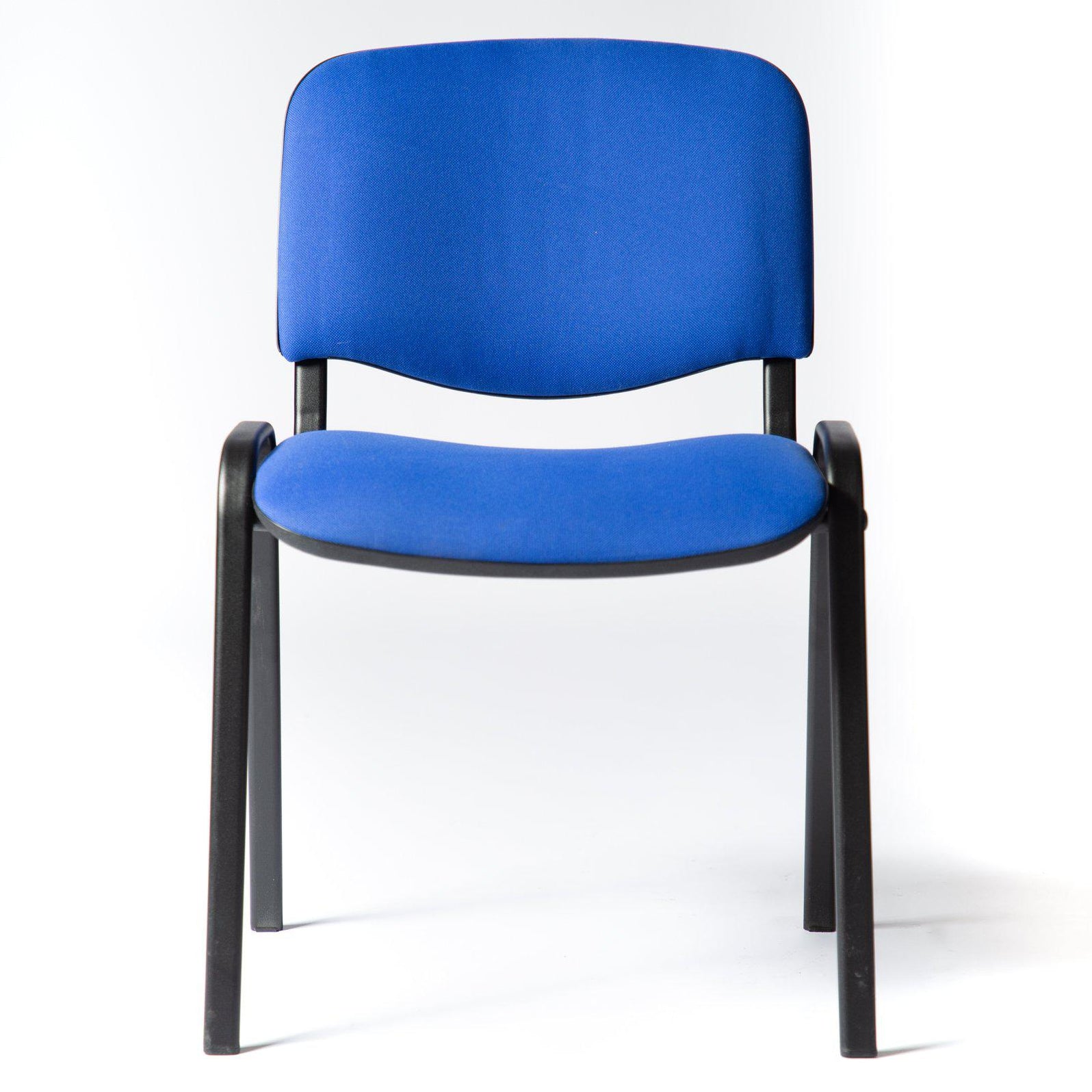Chaise de réunion empilable occasion  Bleu  53 x 42 x 85 cm — Bluedigo