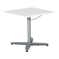 Table bar carré Kinnarps - bois contreplaqué blanc - 70 x 70 x 110 cm-Bluedigo