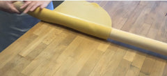 Rolling Fresh Pasta with a Long Rolling Pin or Mattarello