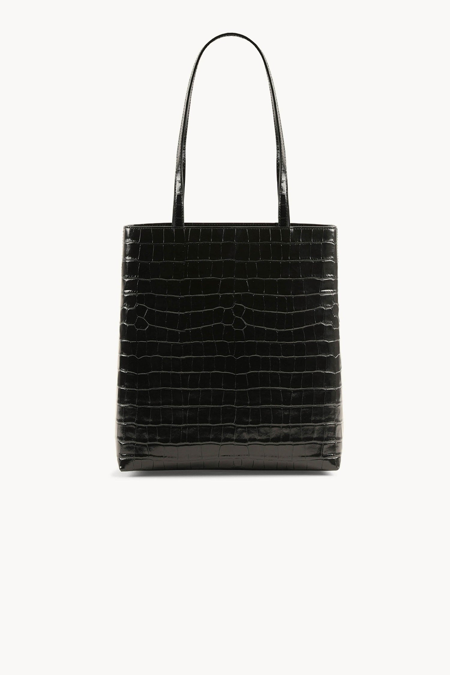 The Madeline Croc-effect Tote Silver Leather Tote Dylan Kain 
