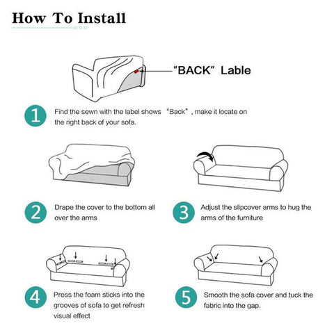 how to install sofa cover?