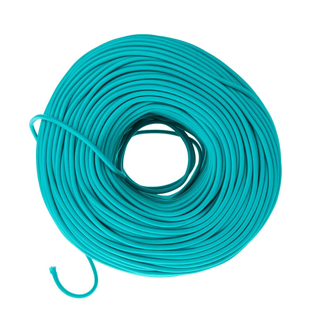 Cloth Covered Electrical Wire - Turquoise | Color Cord Company