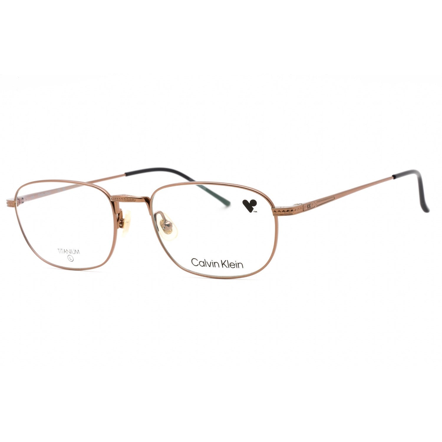 Calvin Klein CK23112T Eyeglasses AMBER GOLD / Clear demo lens