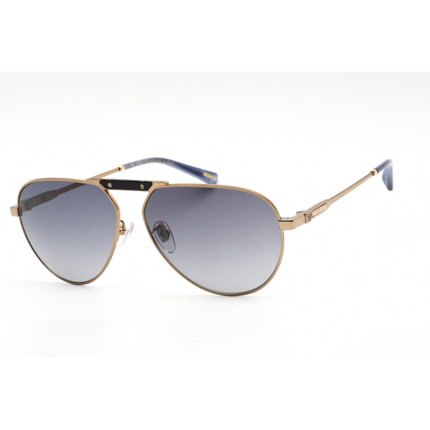 Chopard SCHF80 Sunglasses SHINY GREY GOLD / Grey Gradient – AmbrogioShoes