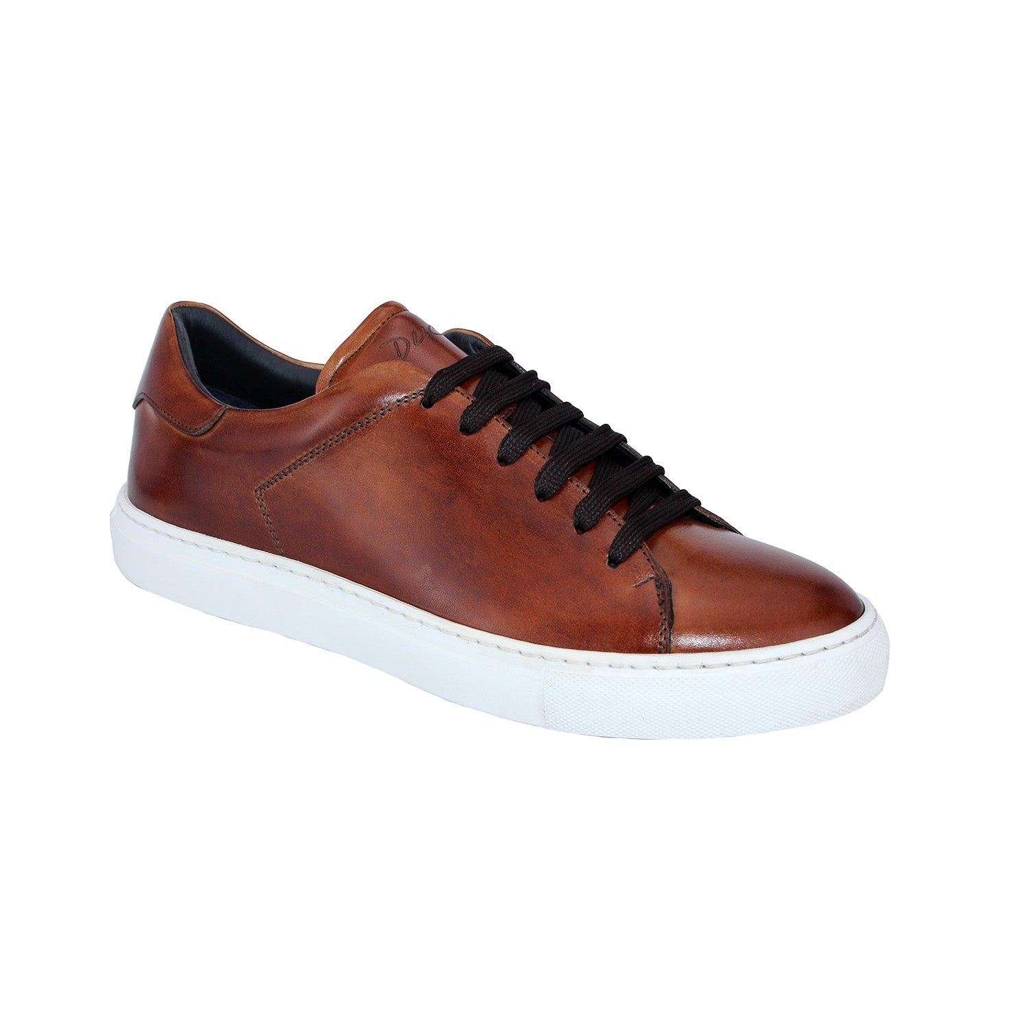 Duca Monza Men's Shoes Brandy Calf-Skin Leather Sneakers (D1052)