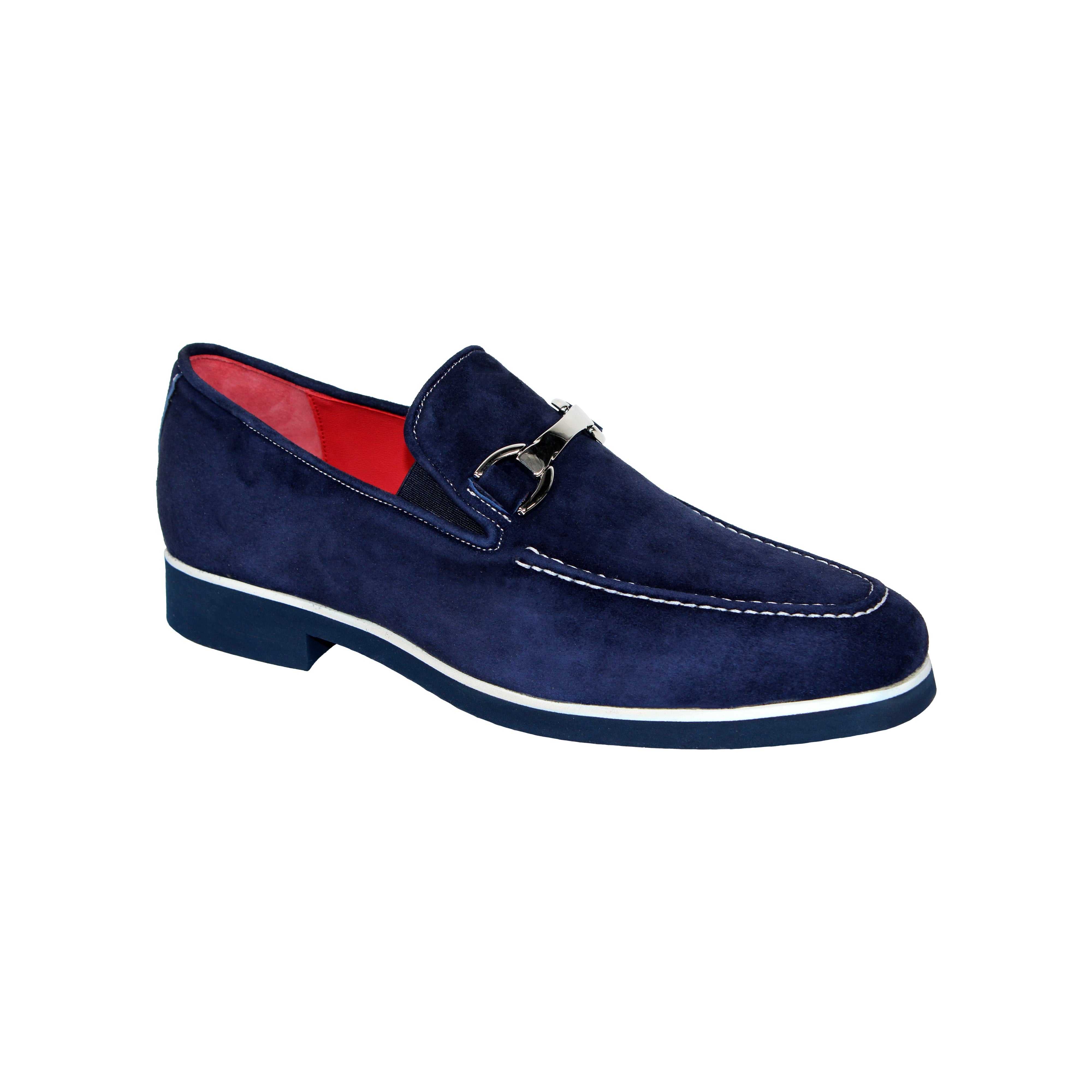 Emilio Franco Nino II Men's Shoes Navy Loafers (EF1180)