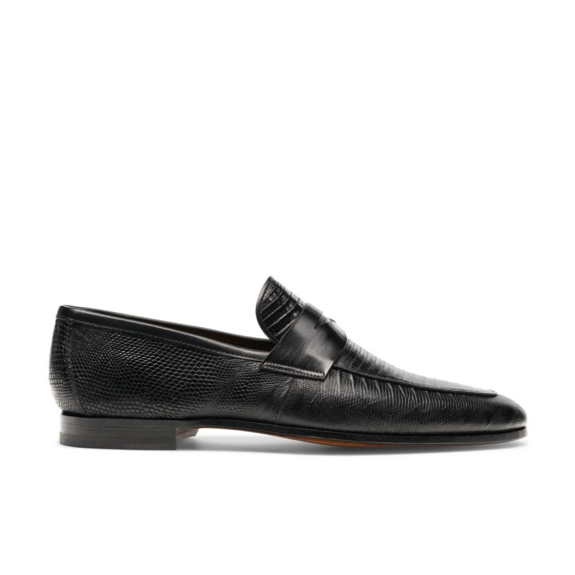 Magnanni Vicente 23257 Men's Shoes Black Exotic Genuine Lizard Skin Cl ...