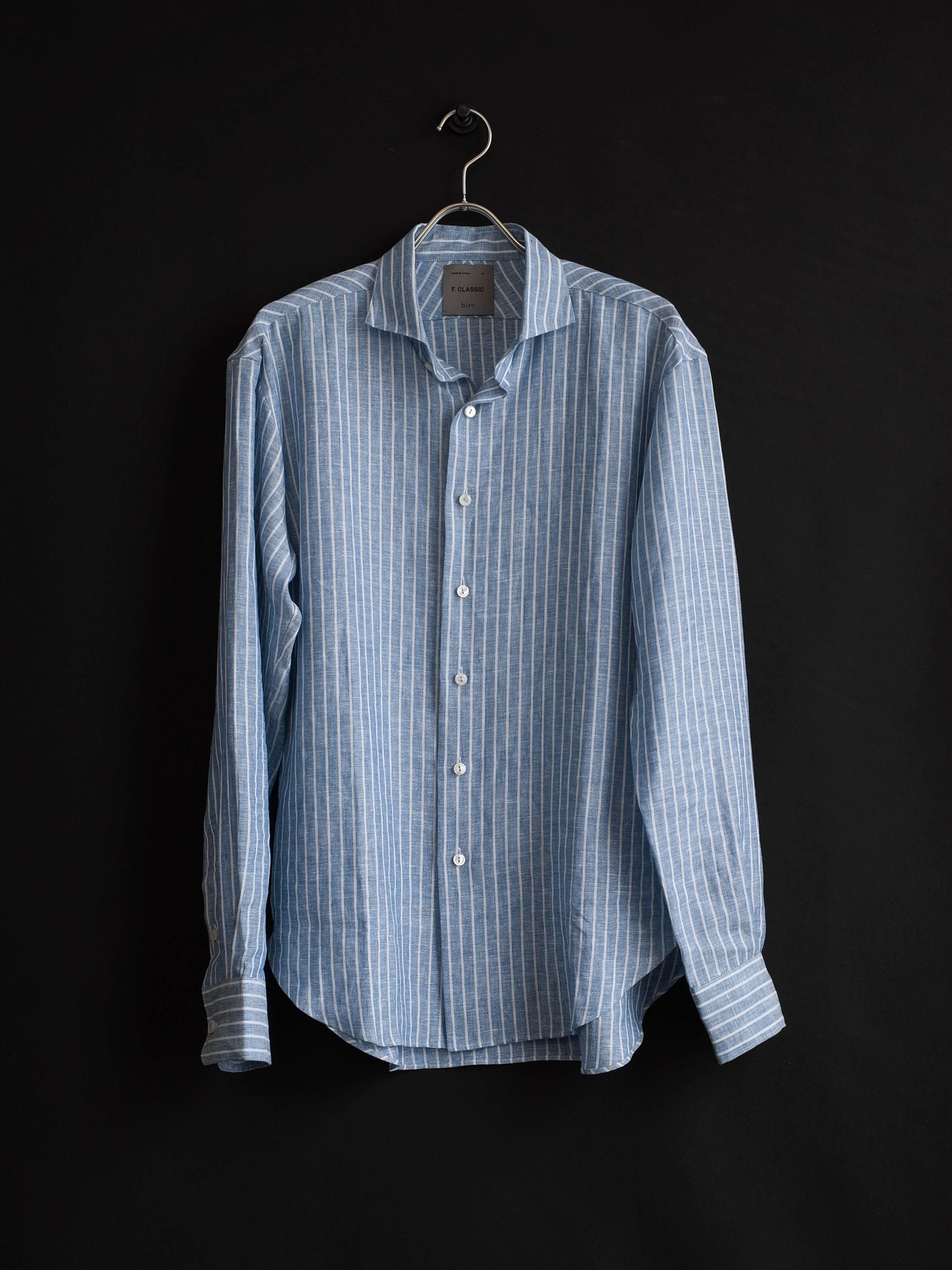 Our Next F. CLASSIC Drop, Striped Linen Shirt. – biro