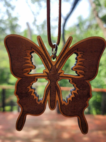 Butterfly wooden air freshener