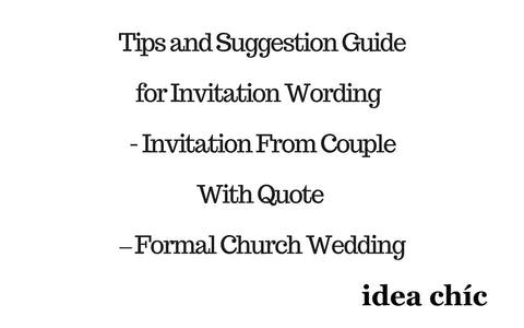 wedding invitation wording tips