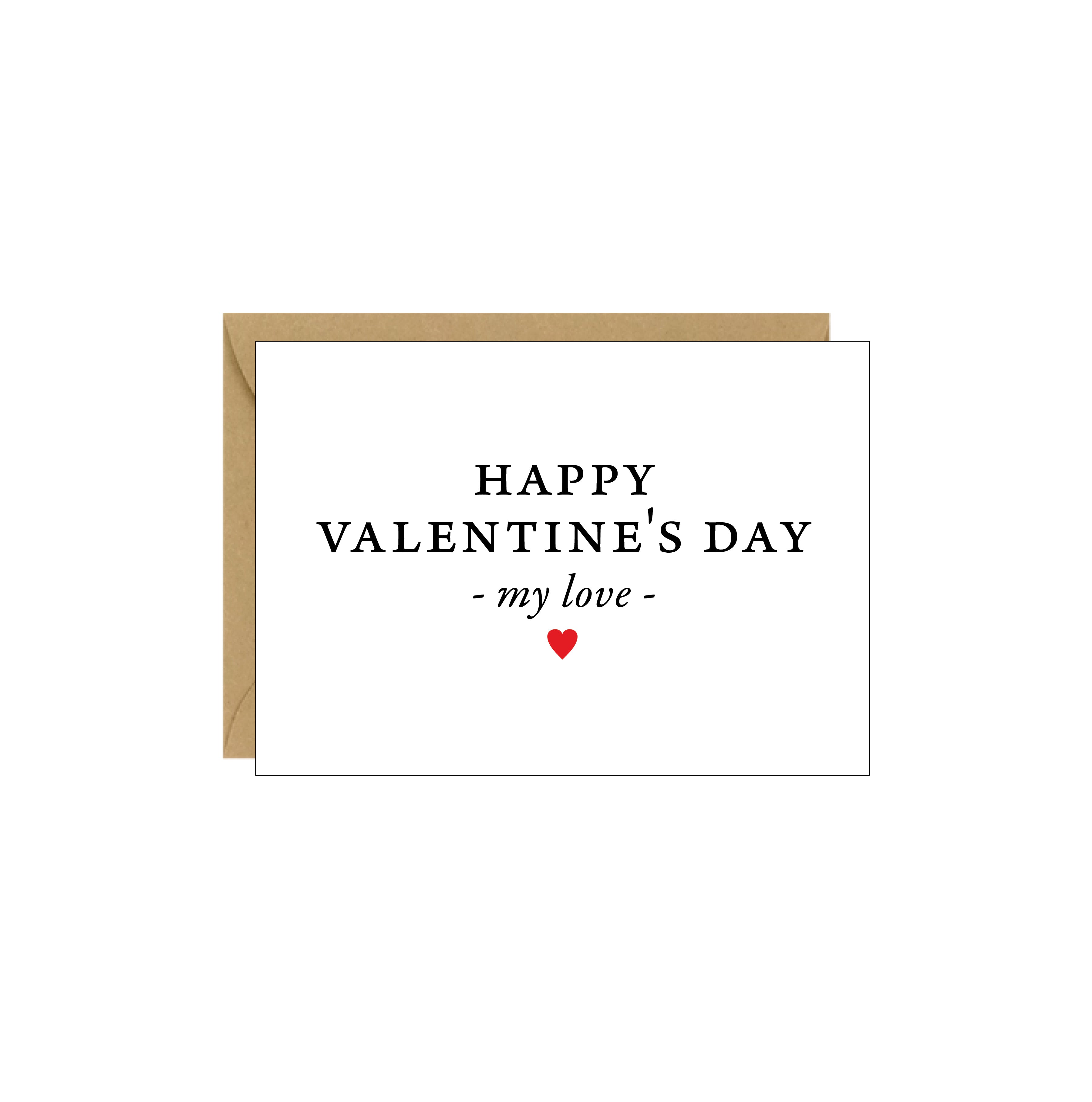 Enclosure Card Happy Valentine S Day My Love 4 Pack Idea Chíc Reviews On Judge Me