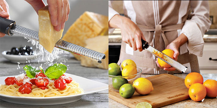 Microplane Premium Zester Grater in After Dark Gray | Lemon Zester tool,  Hard Cheese & Vegetable Grater | For Citrus, Parmesan Cheese, Garlic,  Ginger