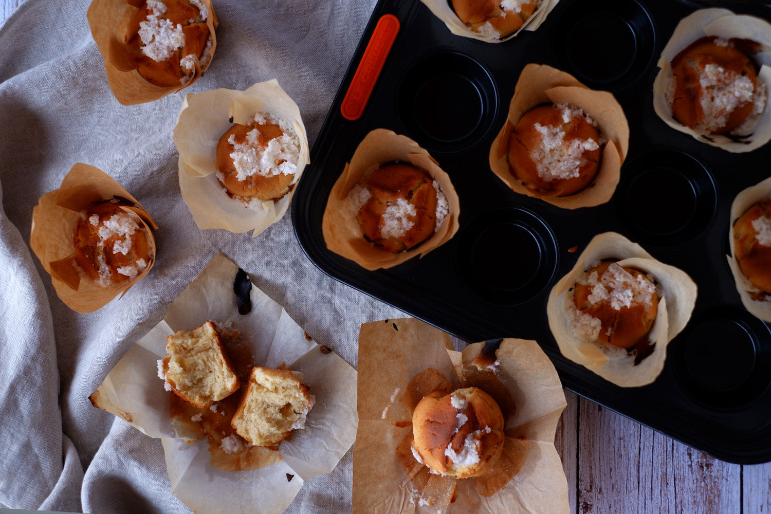 Magdalenas de mascarpone