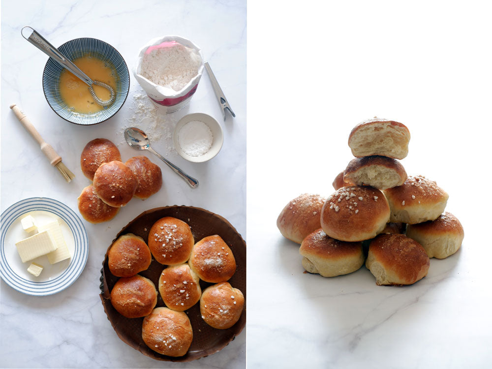 Receta de brioches de vainilla